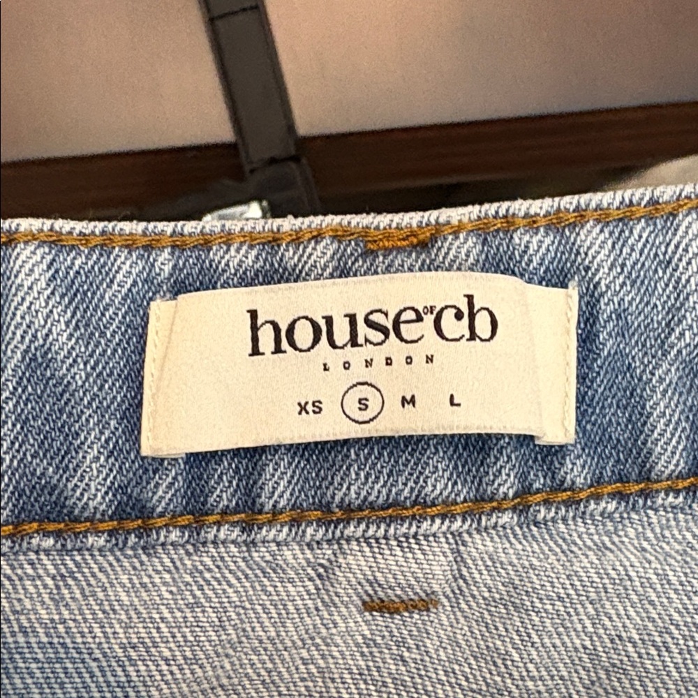 HOUSE OF CB Ria Washed Utility Cargo Jeans - size small - Picture 4 of 5